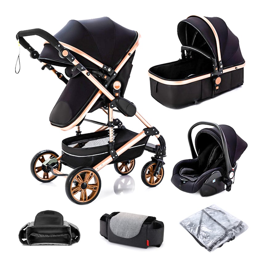 VEVOR Luxury Newborn Carriage Infant Travel Car Foldable Pram Baby ...