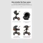 Luxury Baby Stroller – 3 In 1 Multi-Functional – Image 4