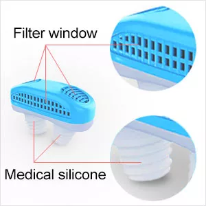 One of the best snoring solutions, EaseSleep™ Anti snoring Micro CPAP Device is an anti snoring nose filter that is specially designed to treat sleep apnea, snoring and nasal congestion, it purifies air pollution and allows you to breathe fresh and healthy air. It is an excelent alternative for heavy sleep apnea machine developed for nasal snorers, opening up nasal airways and allowing easy breathing. Simply place your EaseSleep snoring aids into the nostrils, causing no injury to the nasal hairs or lining, and it is quite soft. this snoring remedy allow you utilising filtered air to remove toxic gases and dust, which can successfully relieve asthma and allow you to breathe fresh, healthy air. Miniature size and light weight of this nasal dilator will not put additional pressure on the nose, and can be used in a variety of settings including indoors, outdoors, hospitals, and more.