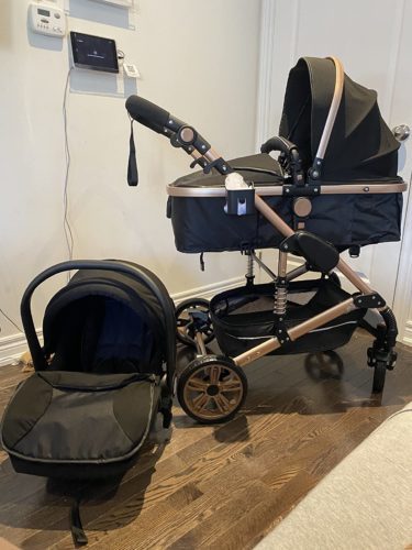 Premium Baby Pram - 3 In 1 Multi-Functional photo review