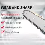 Heavy Dutry Electric Mini Chainsaw Cordless - Bild 3