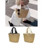 Straw beach bag - Imagen 4