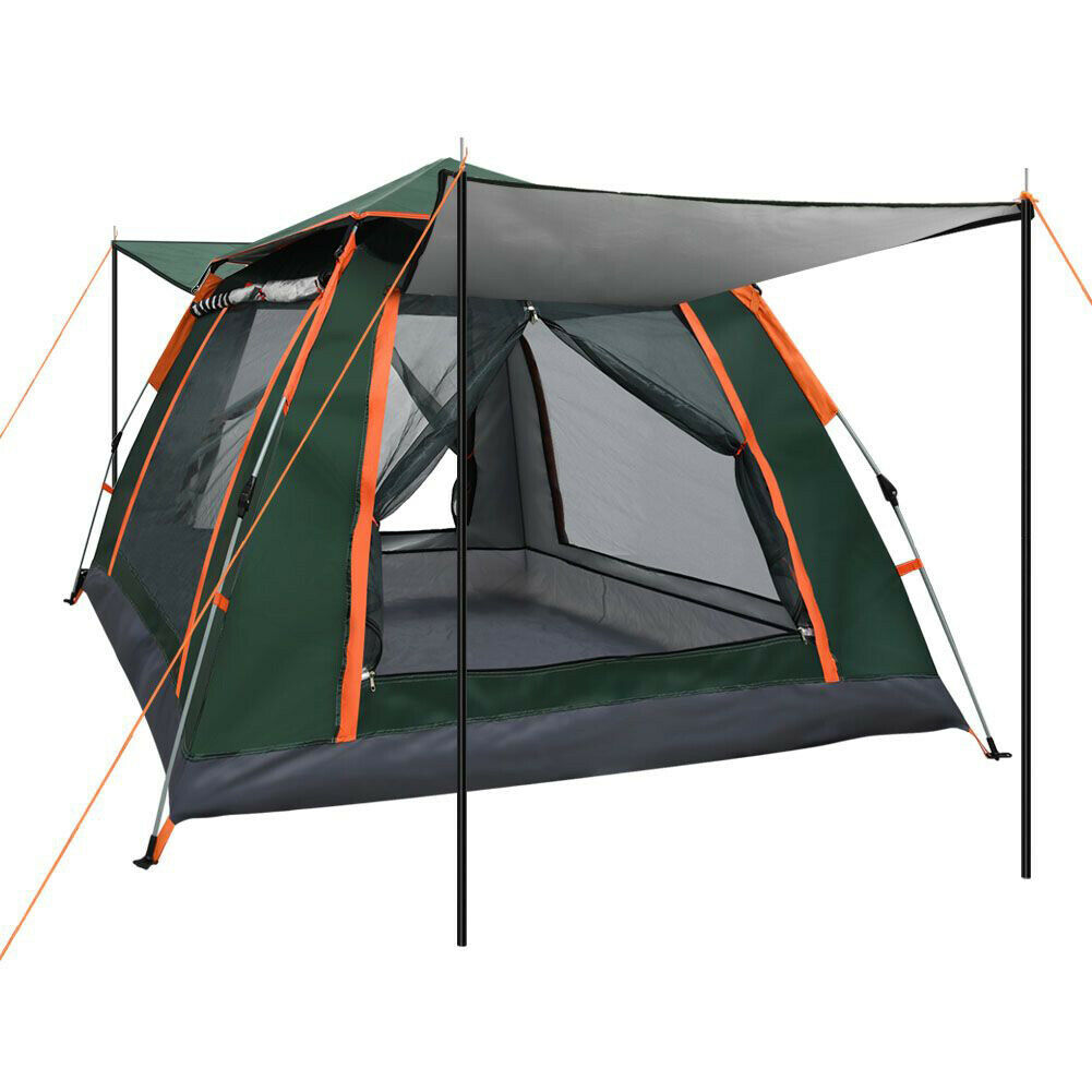 Image 61 - 3-4People Waterproof Automatic Outdoor Instant Pop Up Tent Camping Hiking Canopy