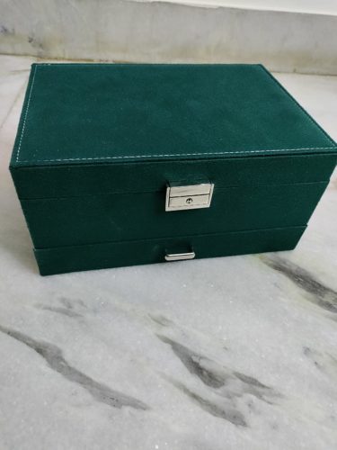 Clasie™ 3-layers Green Jewelry Organiser Box photo review