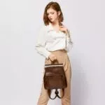 Women's leather backpack – Bild 4