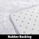 White fluffy rug for bedroom – Bild 4
