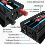 Car Power Inverter Converter  300W 12V to 220V/110V LED – Bild 2