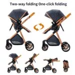Royal Luxury Baby Pushchair 3 in 1 – Image 4