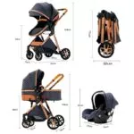 Royal Luxury Baby Pushchair 3 in 1 – Image 2
