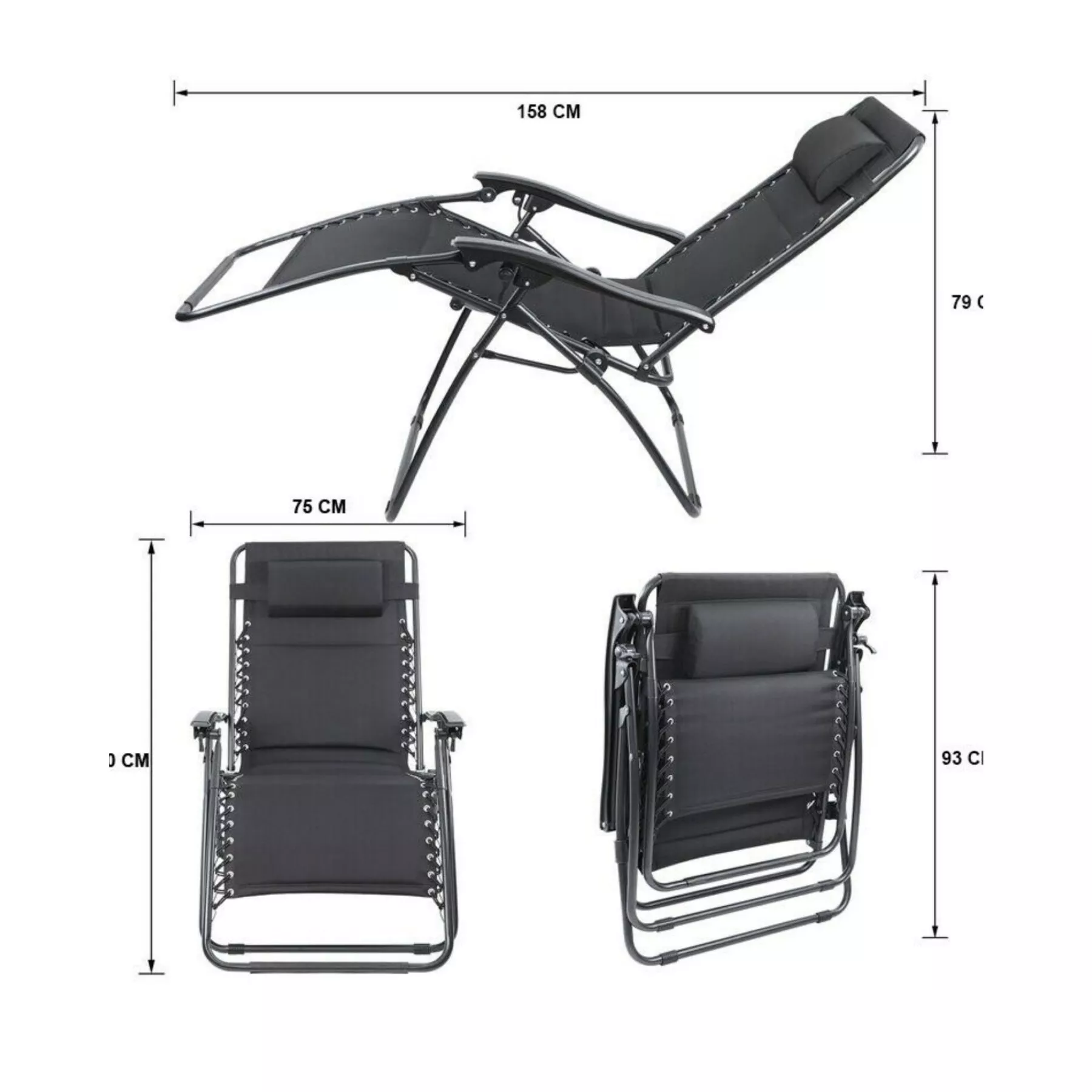 Recliner garden foldable relaxing Chair - Image 7