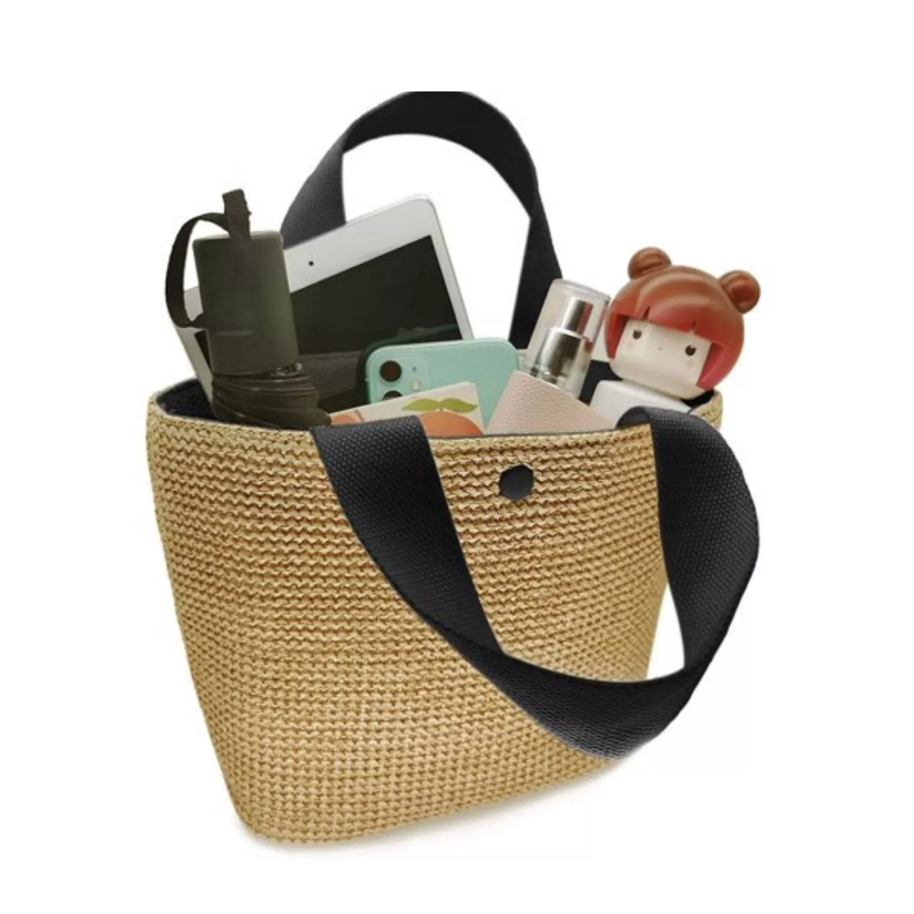 Straw beach bag - Imagen 8