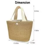Straw beach bag - Imagen 9