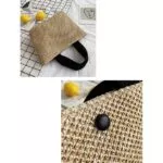 Straw beach bag - Imagen 7