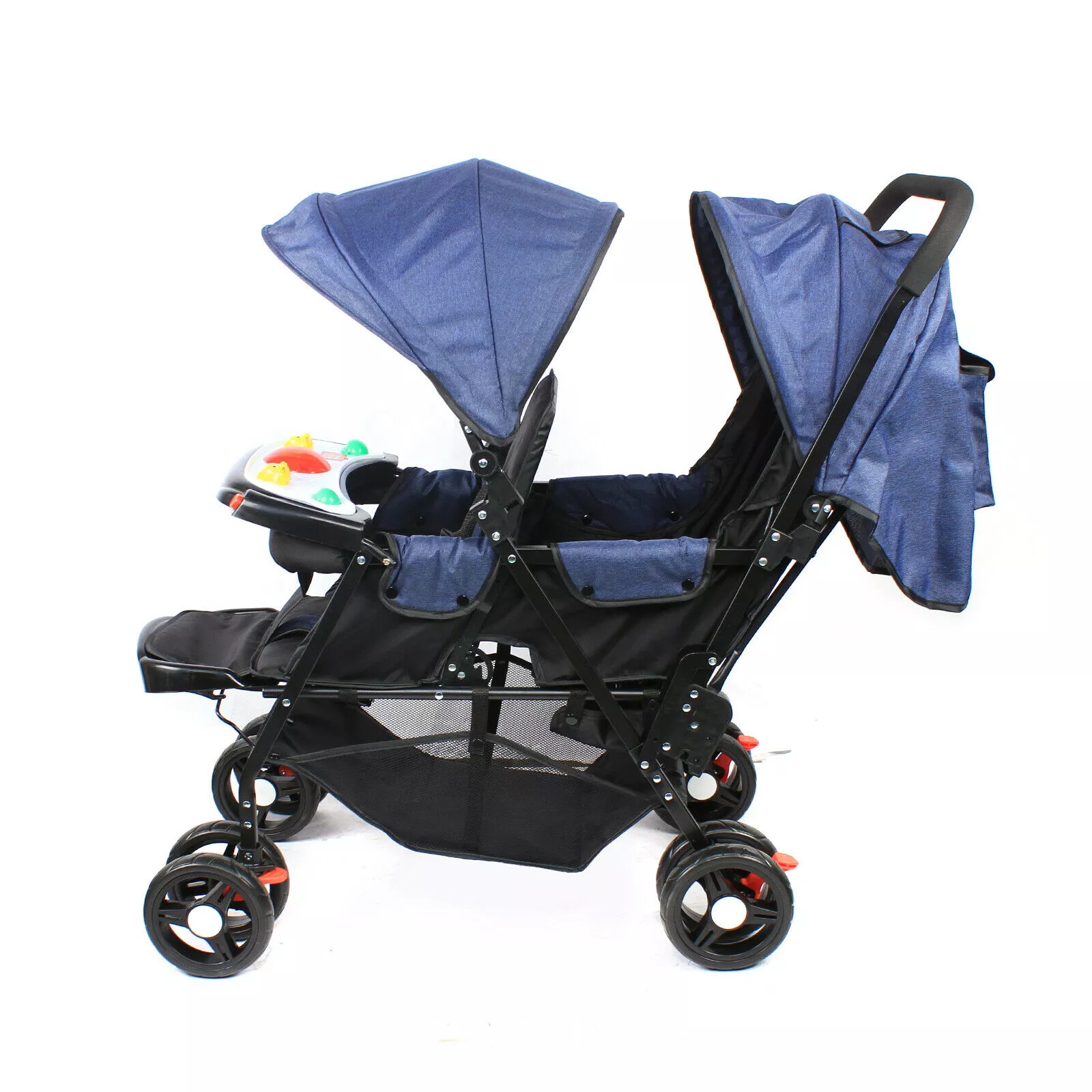 Foldable twin baby stroller - Image 4