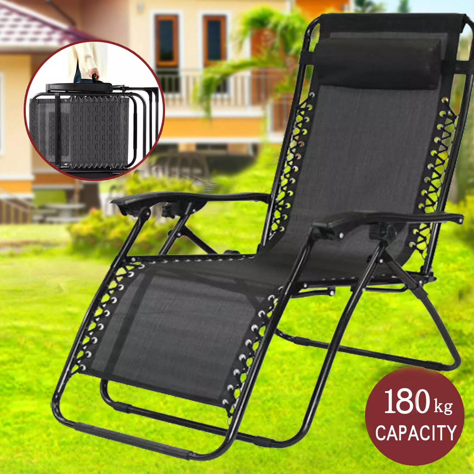 Recliner garden foldable relaxing Chair - Image 2