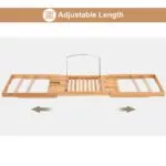 Bathtub Caddy Tray with Book Holder – Image 4