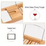 Bathtub Caddy Tray with Book Holder – Image 3