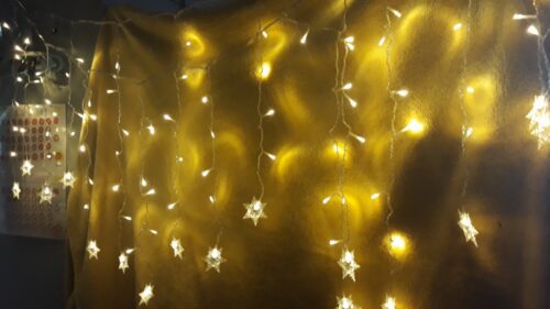 BLONKY™ LED Christmas Curtain Snowflake String Lights photo review