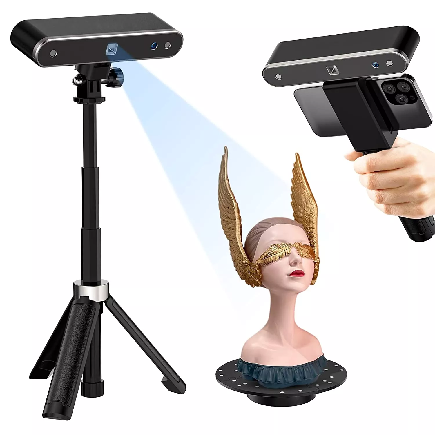 3D Scanner with Turntable and Power Bank - Afbeelding 1