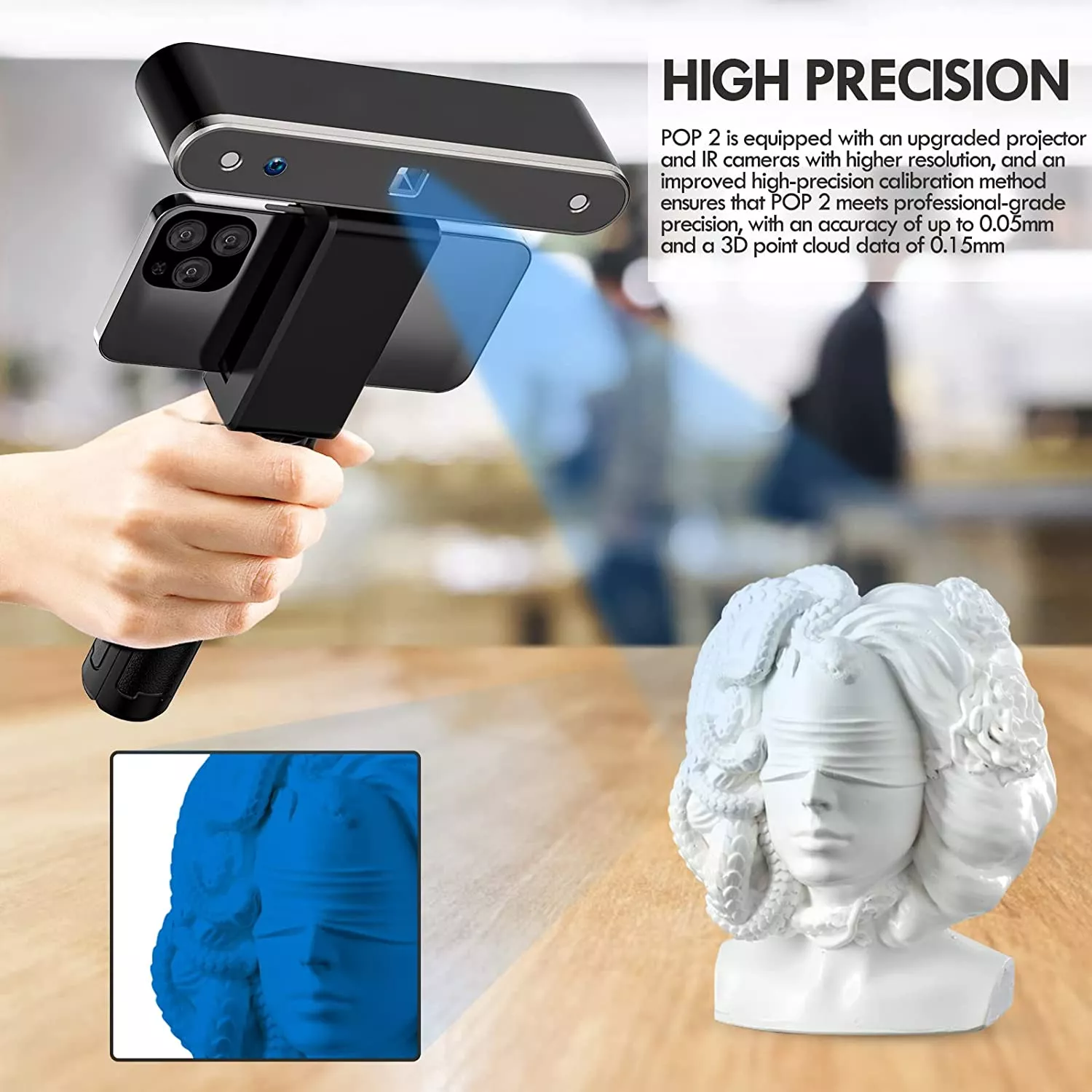 3D Scanner with Turntable and Power Bank - Afbeelding 6