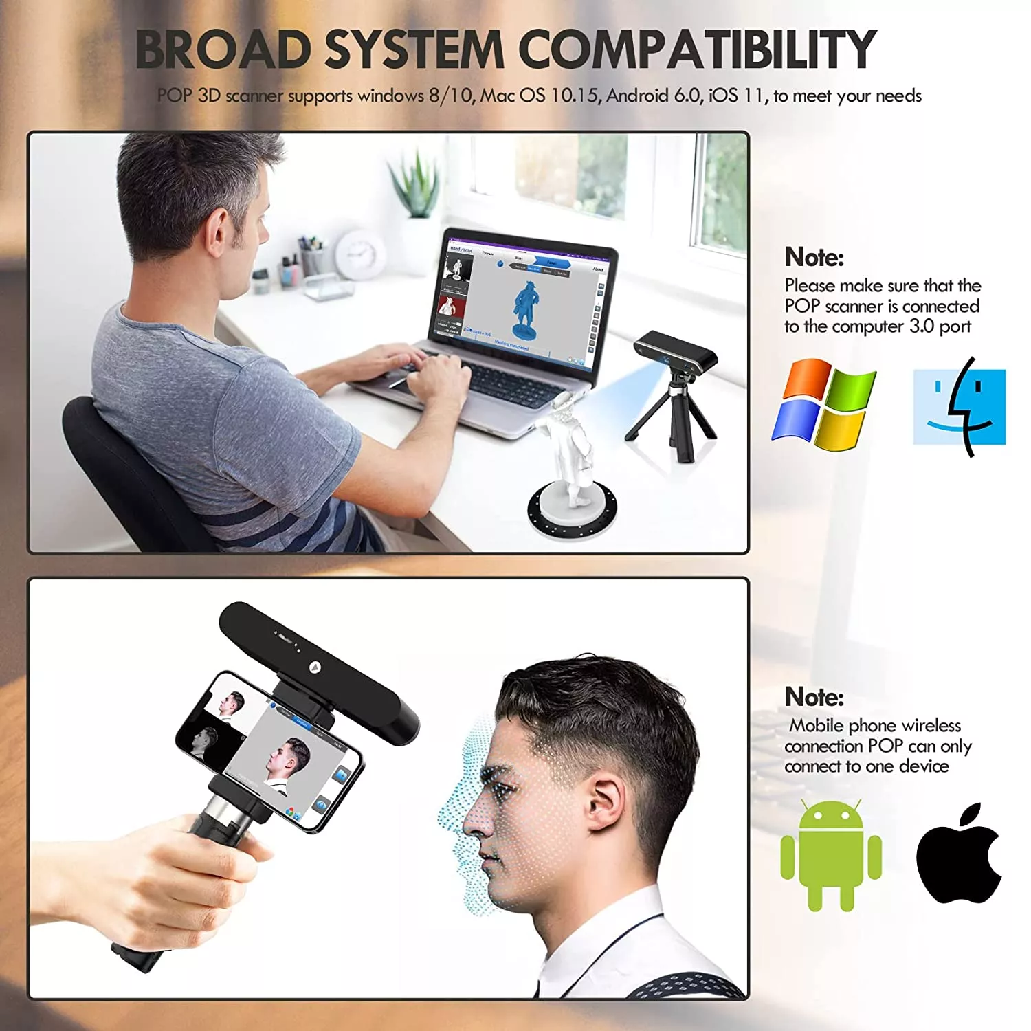 3D Scanner with Turntable and Power Bank - Afbeelding 5