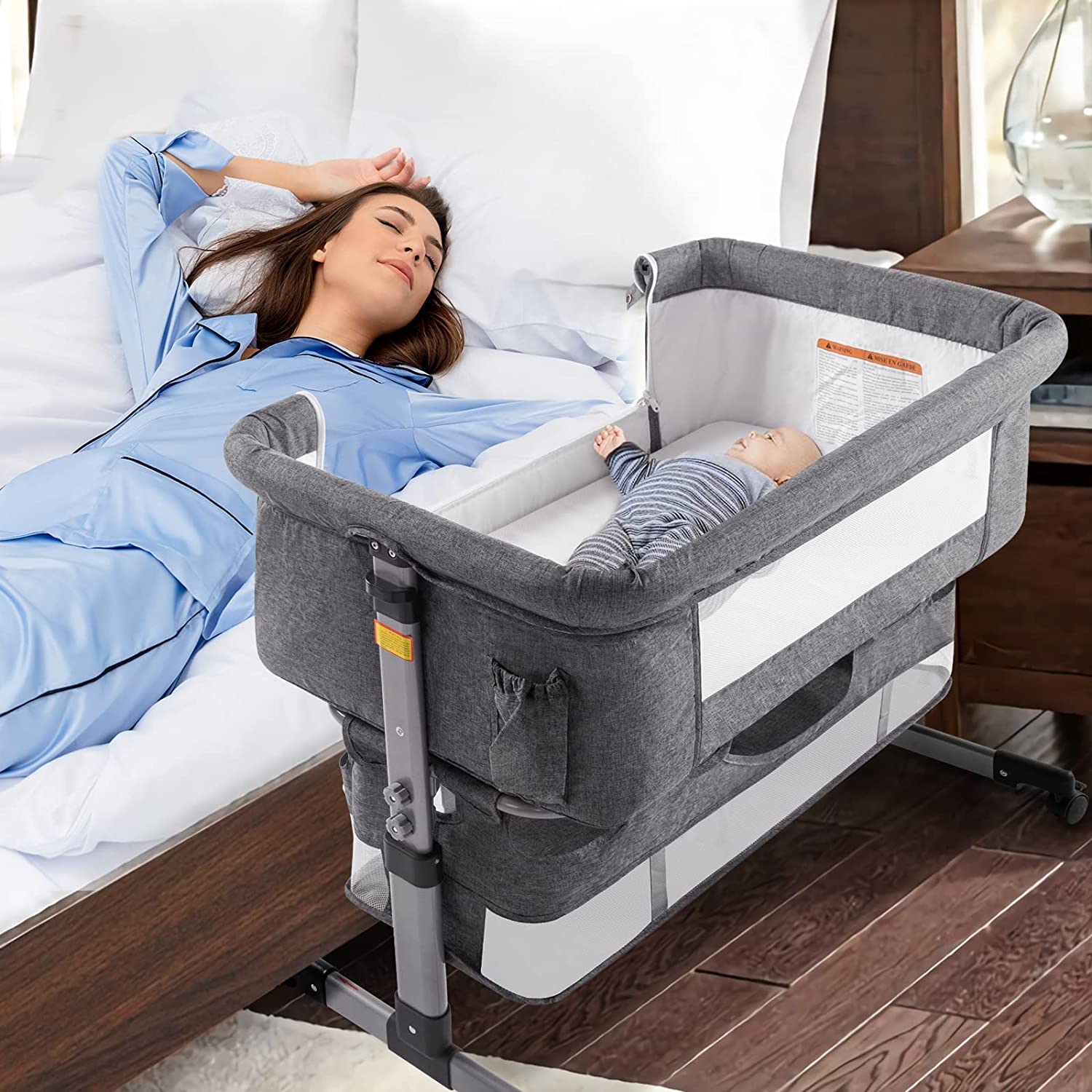 Baby Crib Cradle Newborn Sleeping Bed - Brivelle Store