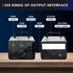 1000W Portable Power Bank Station 270000mAh Solar Generator - Image 5