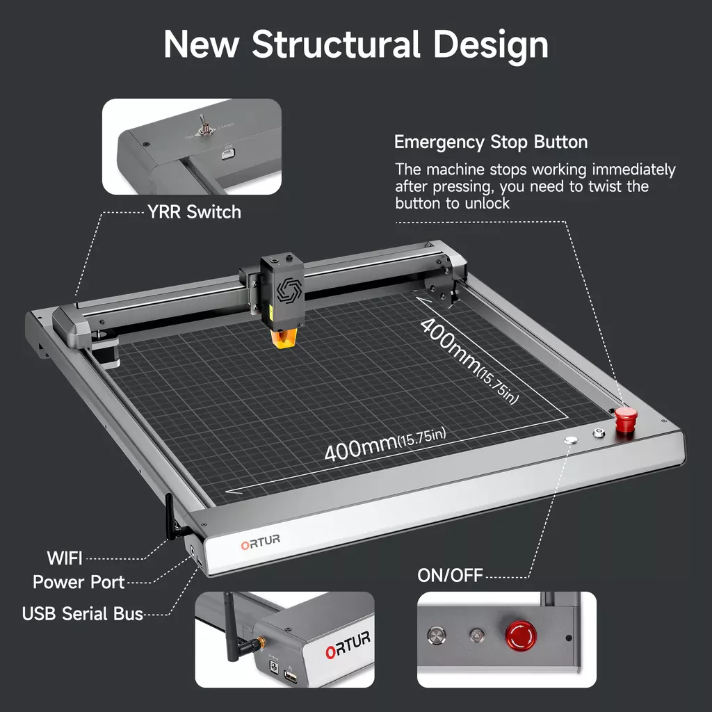 Our high-speed Laser Engraving & Cutting Machine, capable of delivering precision and efficiency for all your engraving and cutting needs. With a powerful 10W laser, this machine can engrave and cut through a variety of materials, from wood and acrylic to leather and fabric. Its speedy operation, reaching up to 20,000mm/min, ensures quick and accurate results, making it ideal for both industrial and personal use. Equipped with advanced technology and user-friendly software, this machine is easy to operate and can handle complex designs with ease. Whether you're creating custom signage, personalized gifts, or intricate artwork, our Laser Engraving & Cutting Machine is the perfect tool to bring your ideas to life. The engraving machine is perfect for both personal and commercial use, with its compact and sleek design that makes it easy to use in any workspace. It also features a user-friendly interface and intuitive software that allows you to easily customize and design your projects. Whether you're a seasoned crafter or a professional manufacturer, this Laser Engraving & Cutting Machine is the perfect tool to take your work to the next level. With its high-speed and high-power capabilities, this laser engraver machine is ideal for a wide range of applications, from engraving logos on promotional products to creating intricate designs on jewelry or furniture. It's also great for producing large quantities of items quickly and efficiently. Whether you're looking to start a small business or simply upgrade your crafting tools, the Laser Engraving & Cutting Machine with 20,000mm/min speed and 10W power is an investment you won't regret.