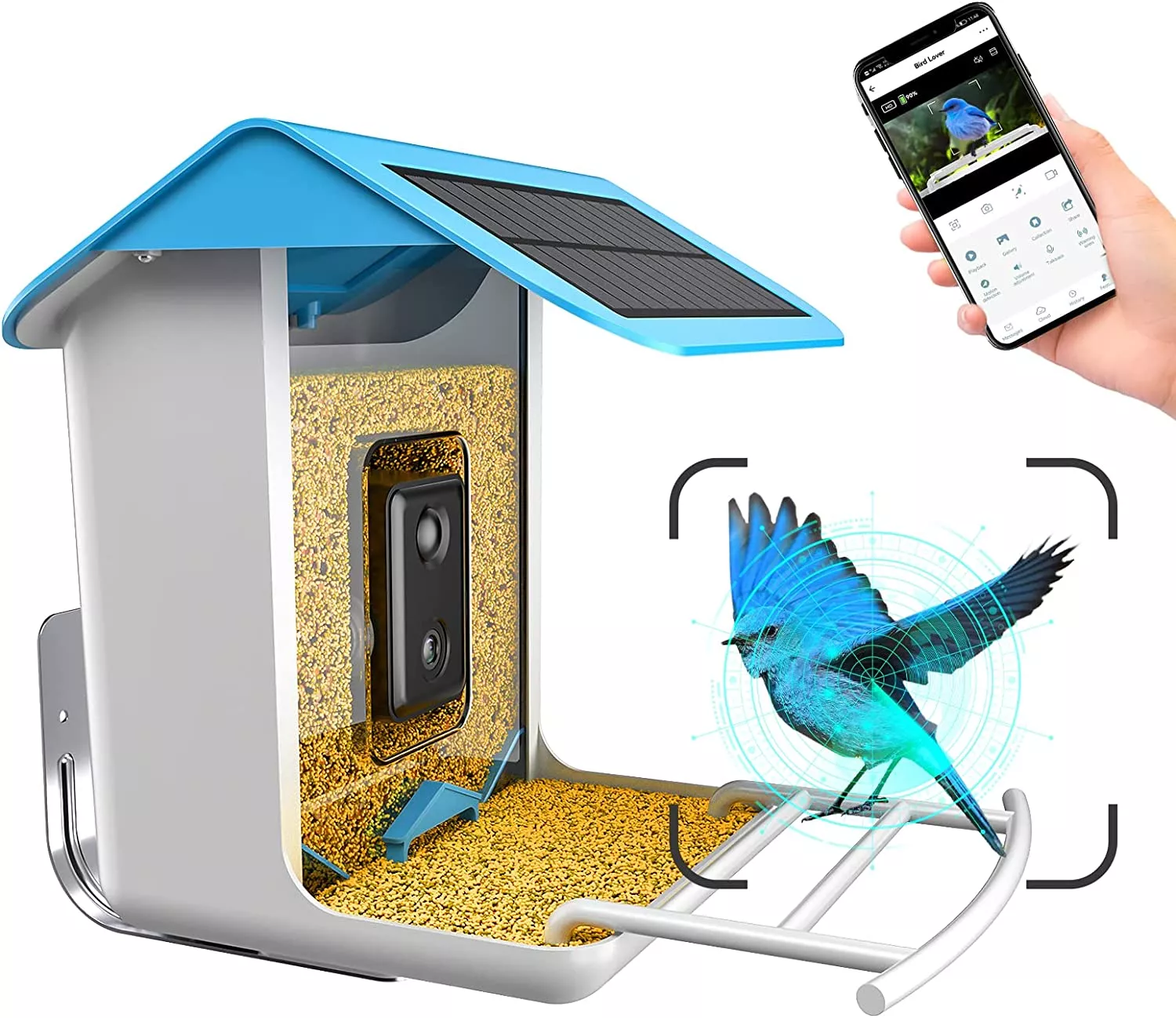 AI-Powered WIFI Smart Bird Feeder Camera – Bild 3
