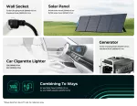 600W-268Wh Portable Power Station with Solar Panel - Imagen 3