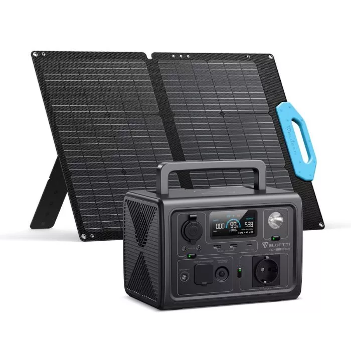 600W-268Wh Portable Power Station with Solar Panel