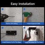 Solar 300 LED Light Outdoor Motion Sensor Bionic Floodlights - Imagen 7