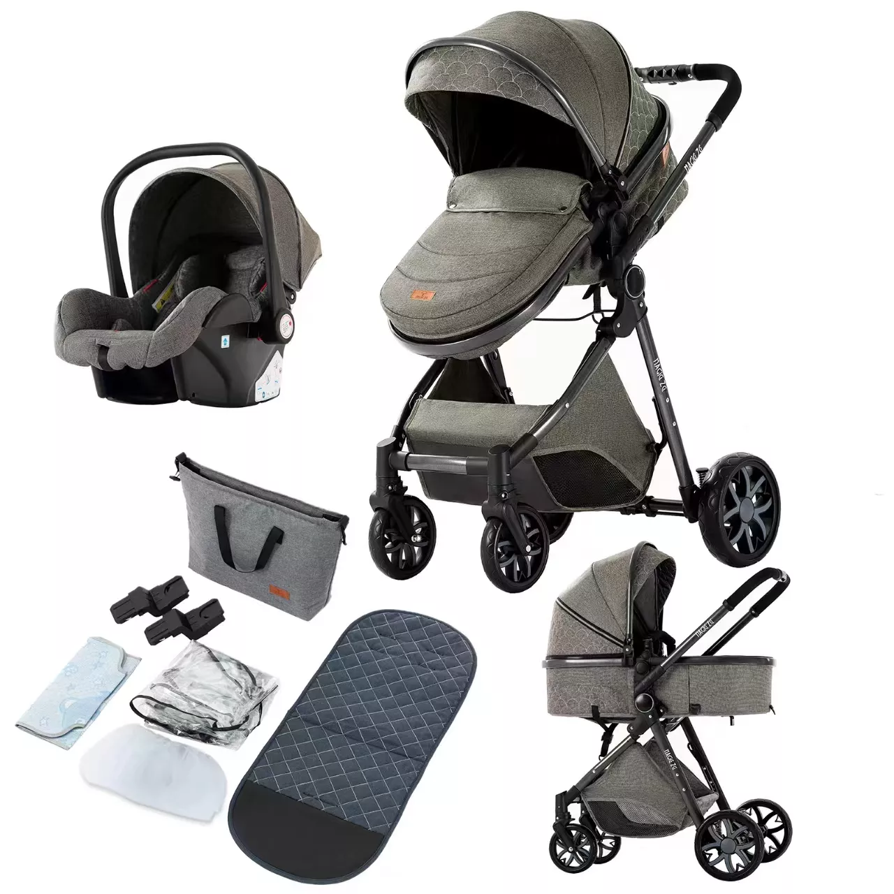 Royal Luxury Baby Pushchair 3 in 1 – Image 13