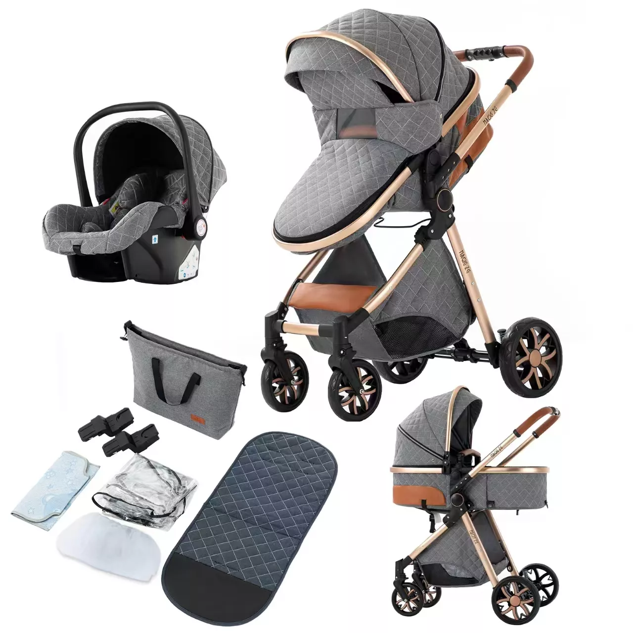 Royal Luxury Baby Pushchair 3 in 1 – Image 11