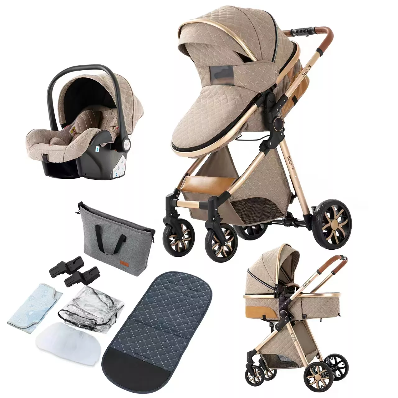 Royal Luxury Baby Pushchair 3 in 1 – Image 10