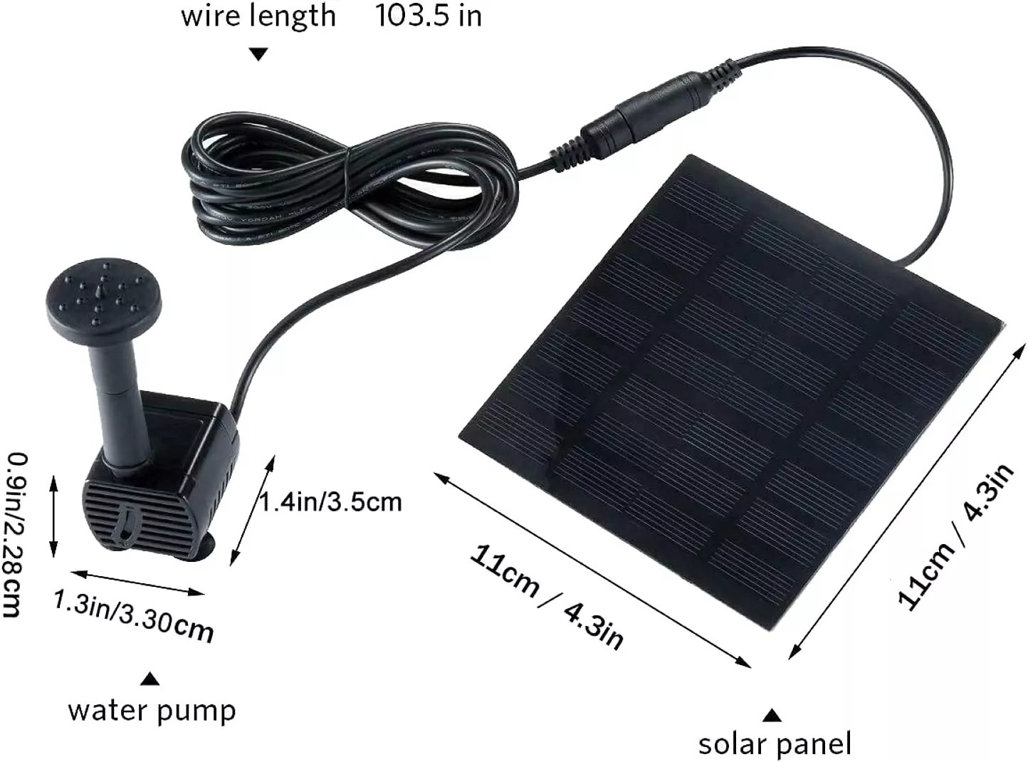 Solar Power Water Fountain Floating Water Pump - Image 6