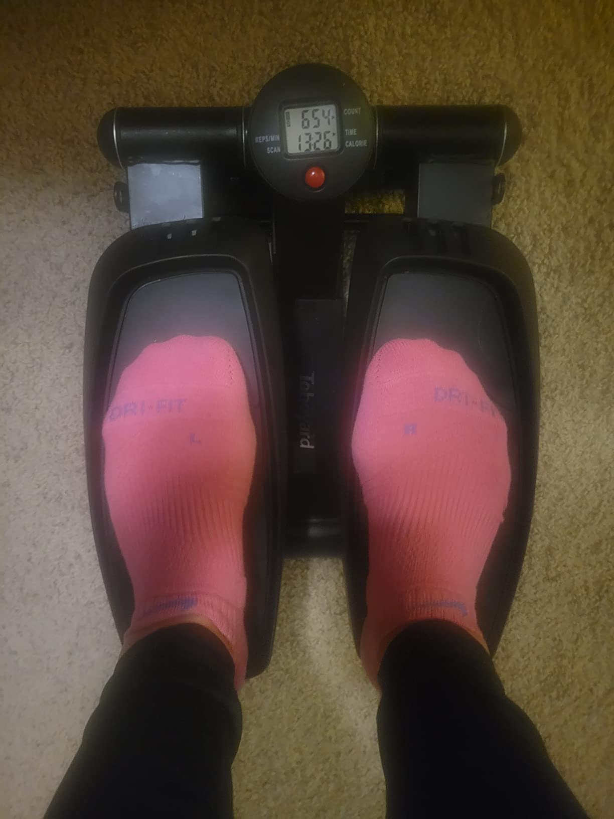 Mini Stepper Machine with Resistance Bands & Calories Count photo review