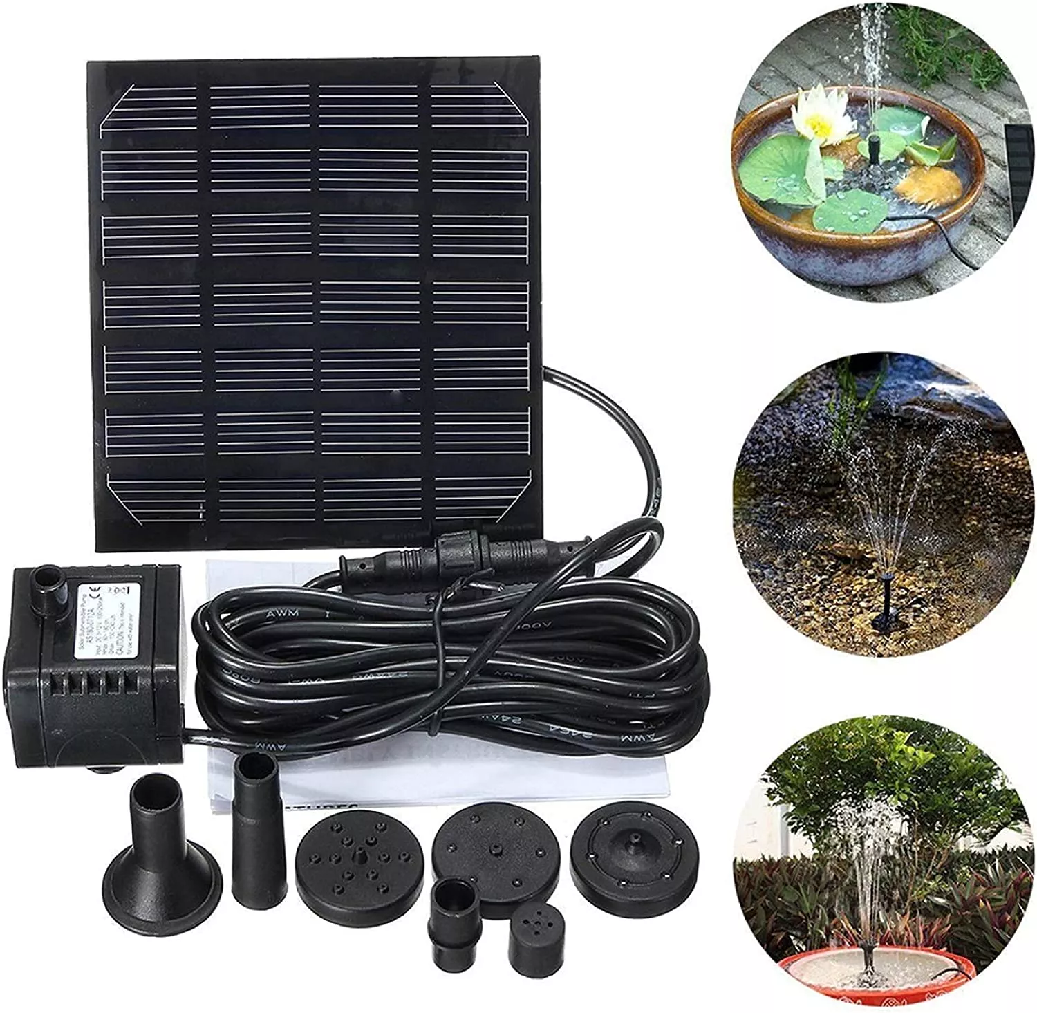Solar Power Water Fountain Floating Water Pump - Image 4