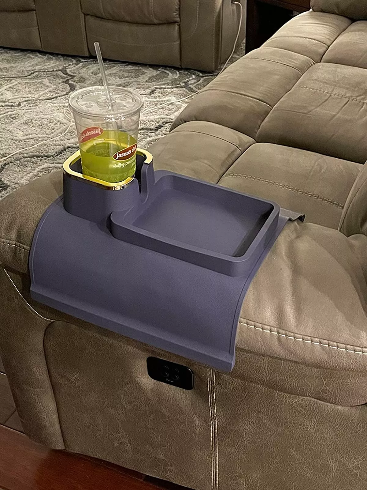 Silicone Sofa Armrest Cup Holder photo review