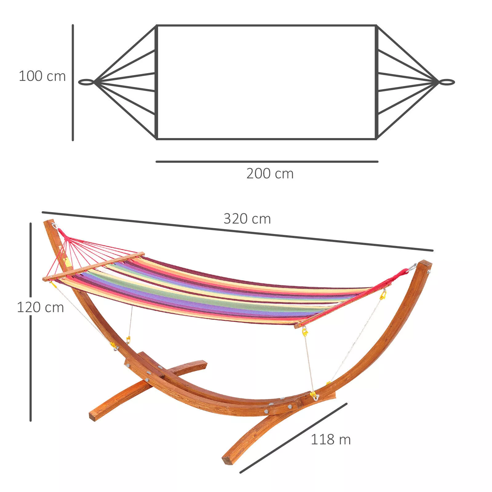 Garden Hammock Outdoor Swing - Bild 9