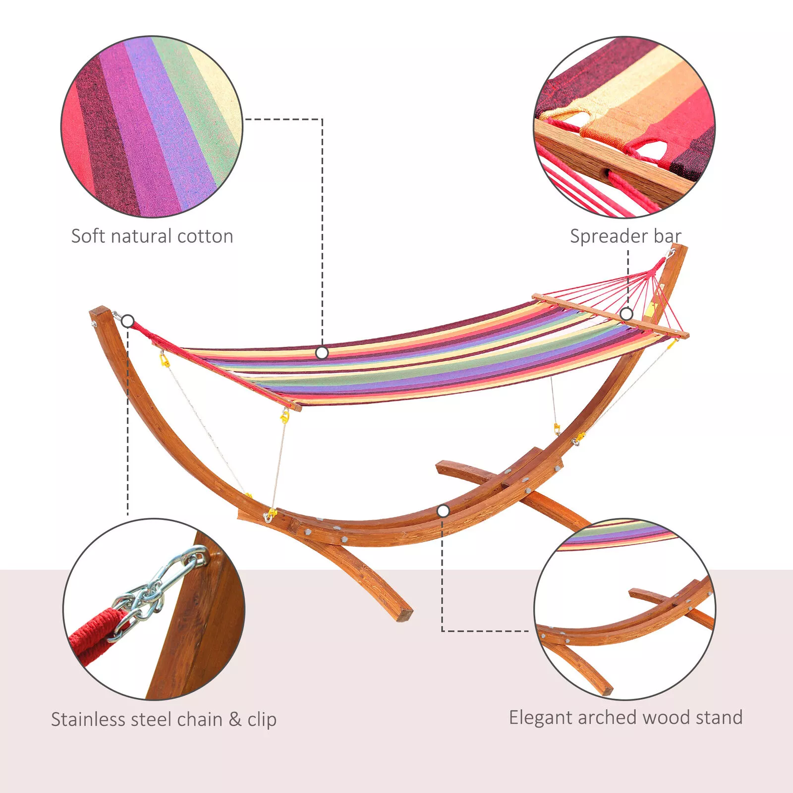 Garden Hammock Outdoor Swing - Bild 7
