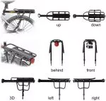 Universal Adjustable Bike Cargo Rear Rack - Imagen 4