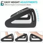 Office Under Desk Foot Rest Adjustable Leg Rest Stool - immagine 4