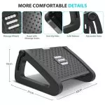 Office Under Desk Foot Rest Adjustable Leg Rest Stool - immagine 6