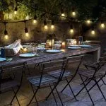 Outdoor String Lights 15 LED Bulbs Garden Lights - immagine 2