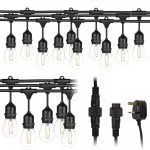 Outdoor String Lights 15 LED Bulbs Garden Lights - immagine 7