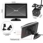Waterproof 5" HD Car Screen with Reversing Camera - immagine 8