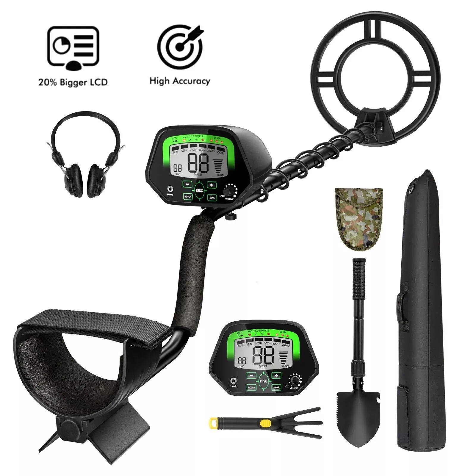 High Accuracy Metal Detector Kit with Waterproof Coil - immagine 1