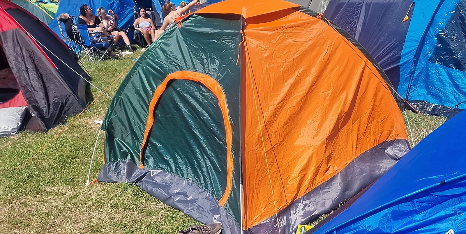 Automatic Instant Pop Up Tent 3-4 Man Double Door Camping Tent photo review