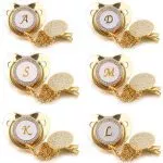 Customized Letter Gold Baby Bling Pacifier & Clips - immagine 4